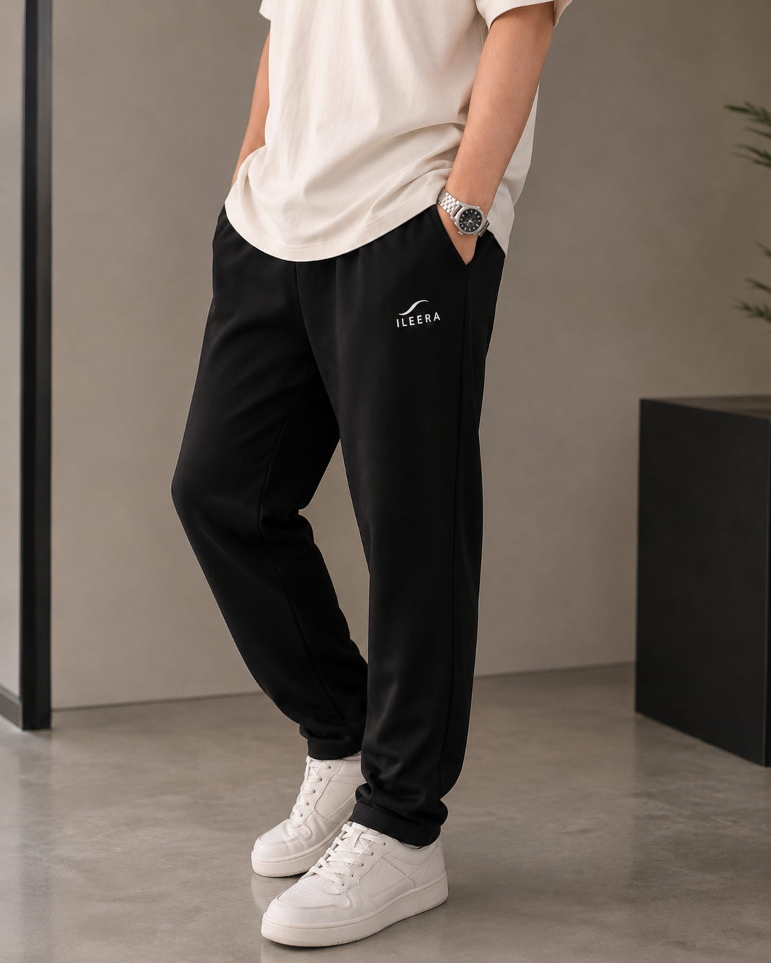 بنطلون ILEERA Tapered Fit Jogger Sweatpants رجالي