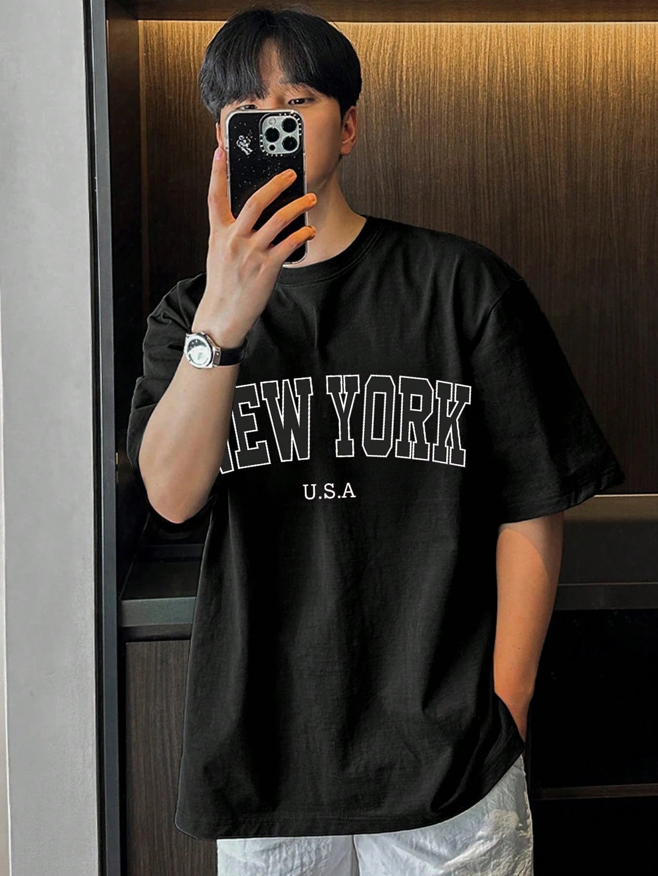 ILEERA® Premium Cotton Oversized New York Cotton T-Shirt
