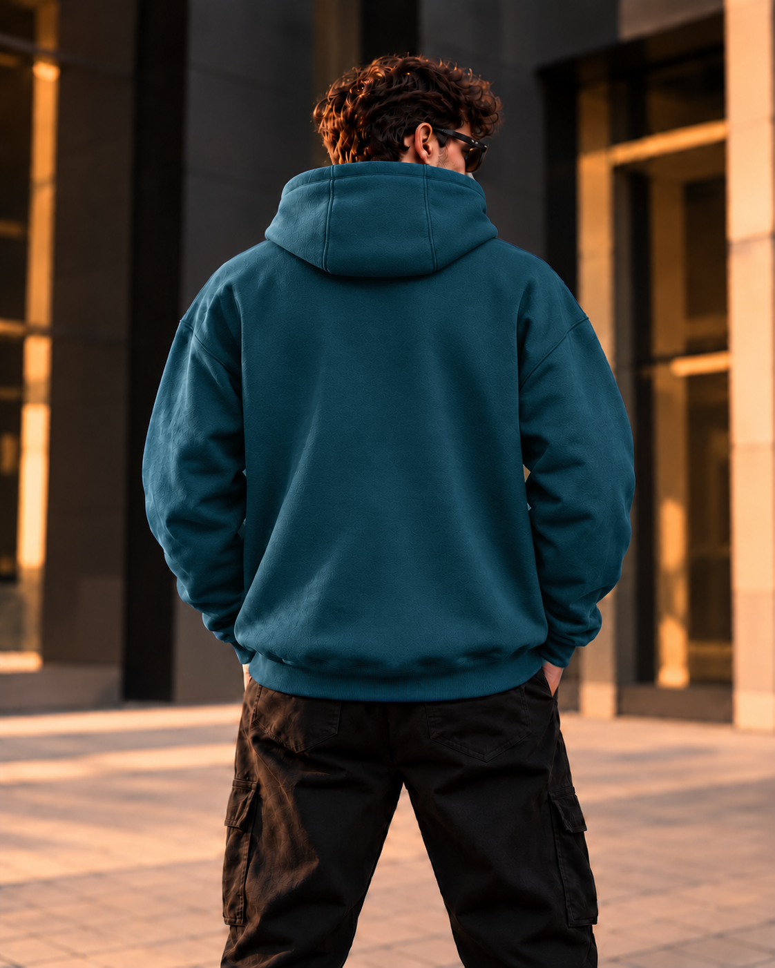 ILEERA® Premium Cotton Obsidian Chest Print Hoodie