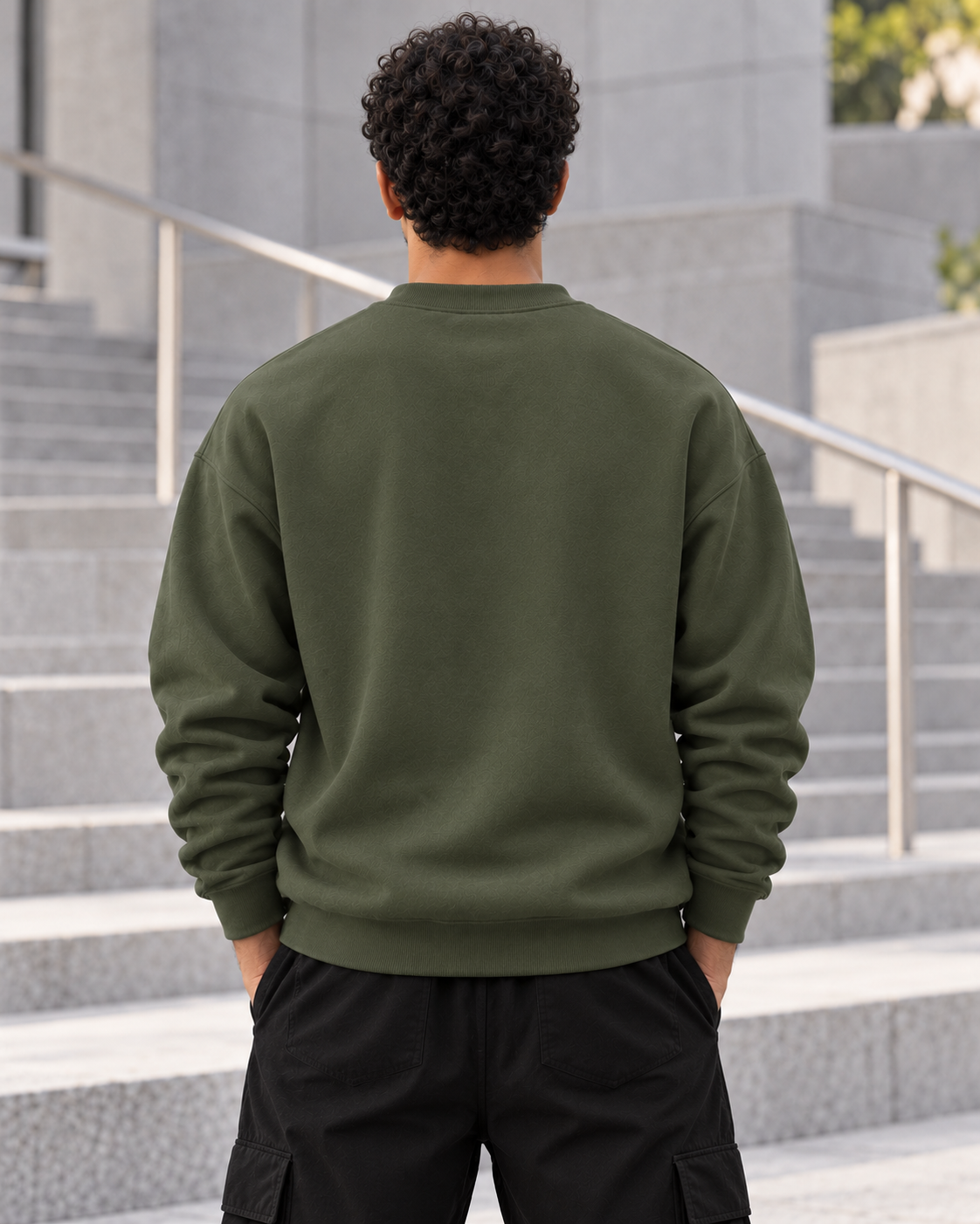 ILEERA® Premium Cotton Urban 94 Graphic Crewneck Sweatshirt