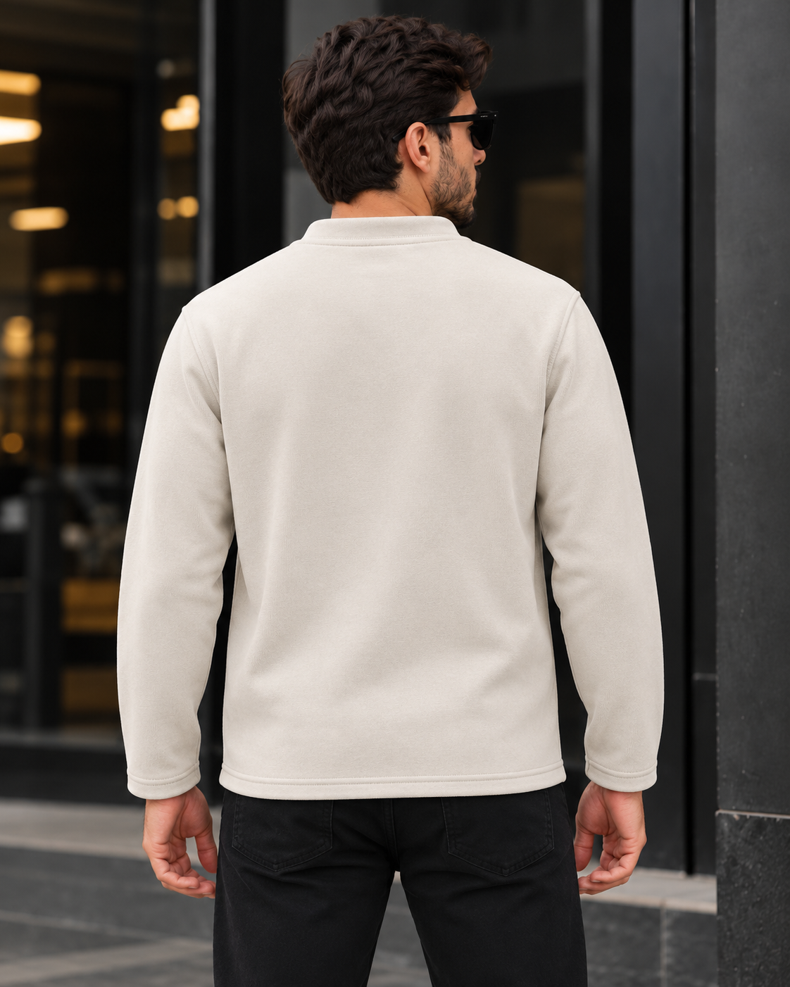 ILEERA® Essential Raglan Quarter-Zip Sweatshirt