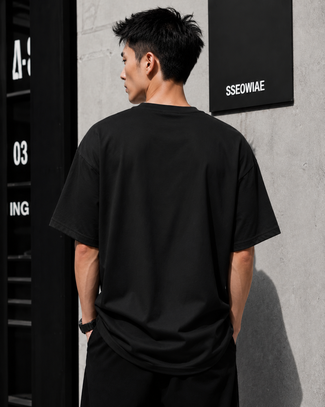 ILEERA® Premium Cotton Oversized Freedom Minimal Print T-Shirt