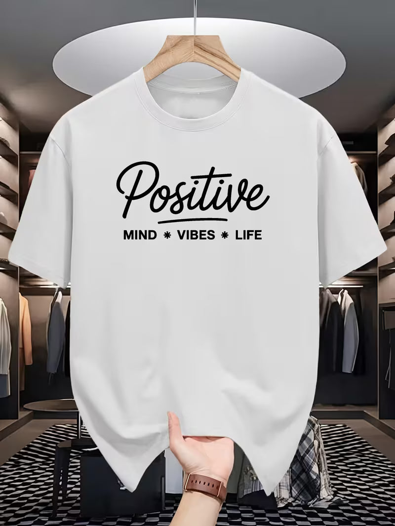 ILEERA® Premium Cotton Oversized Positive Graphic Casual Tee