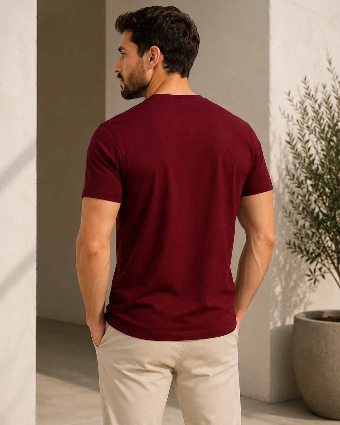 ILEERA® Premium Cotton Regular Fit No Road No Problem Print T-Shirt