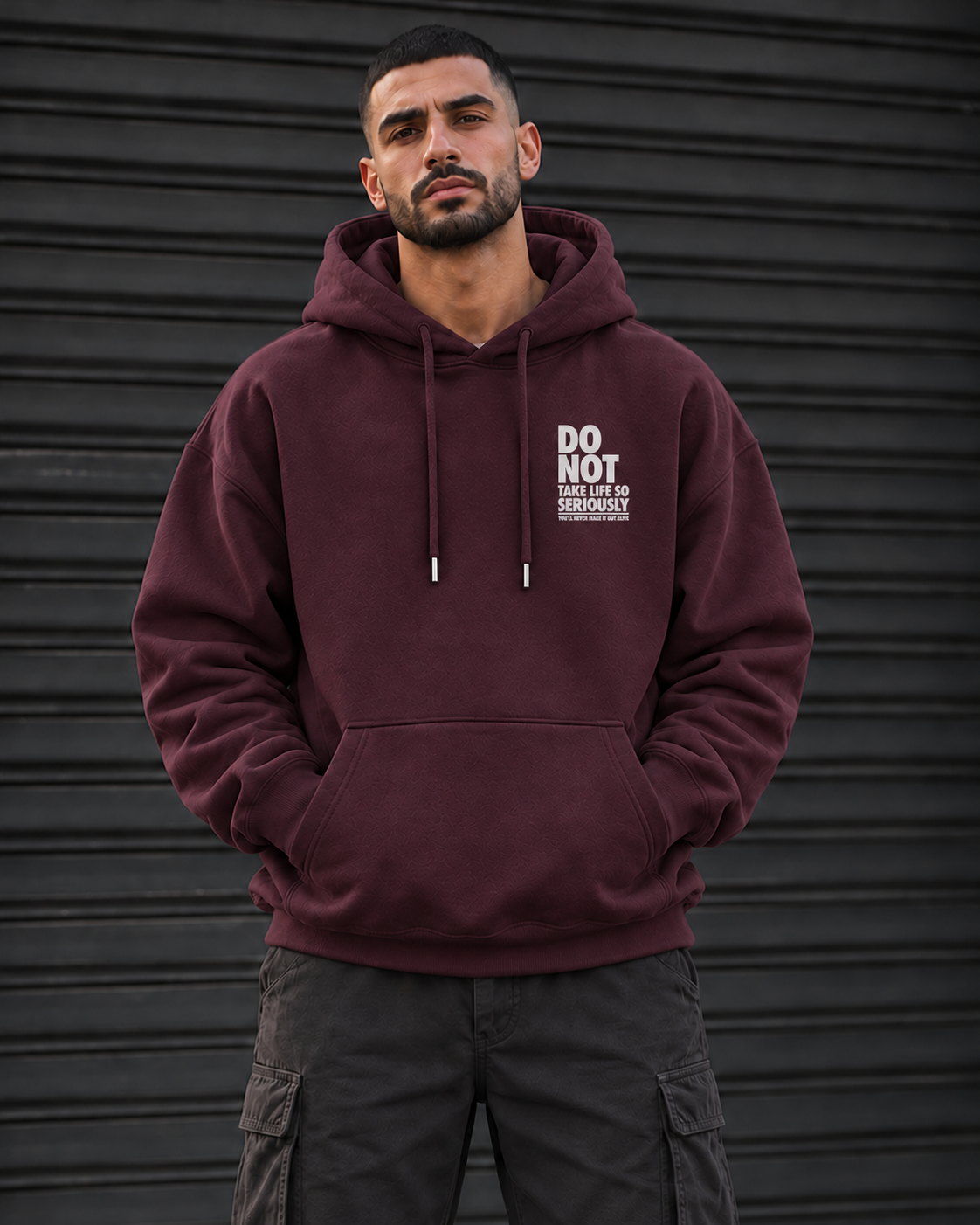 ILEERA® Premium Cotton Do Not Take Life So Seriously Front & Back Print Hoodie