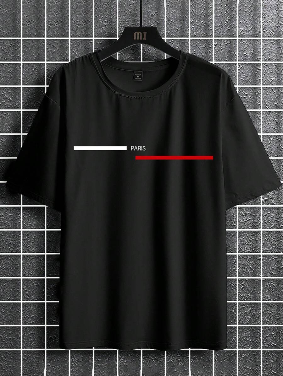 ILEERA® Premium Cotton Paris Graphic Cotton Casual T-Shirt
