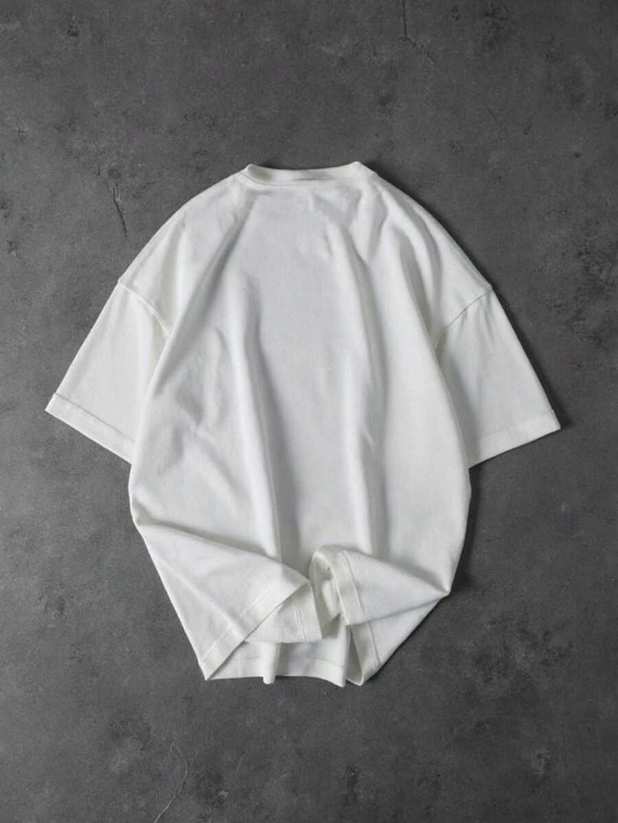 ILEERA® Premium Cotton Oversized Minimal Gym Graphic T-Shirt