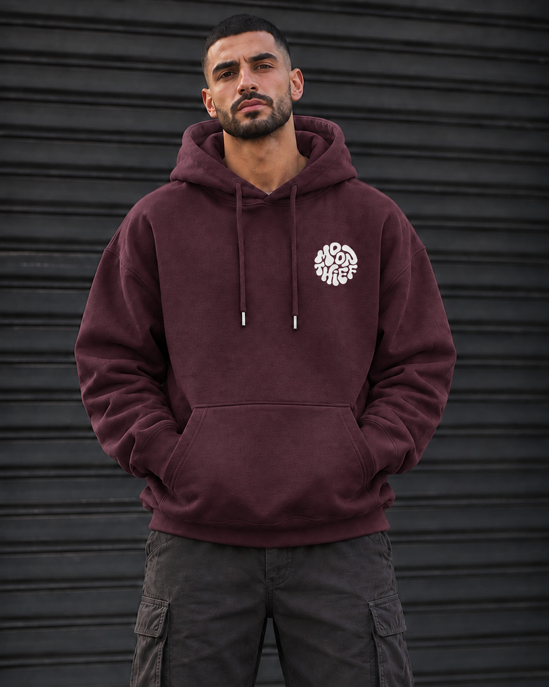 ILEERA® Premium Cotton Moon Thief Front & Back Print Hoodie