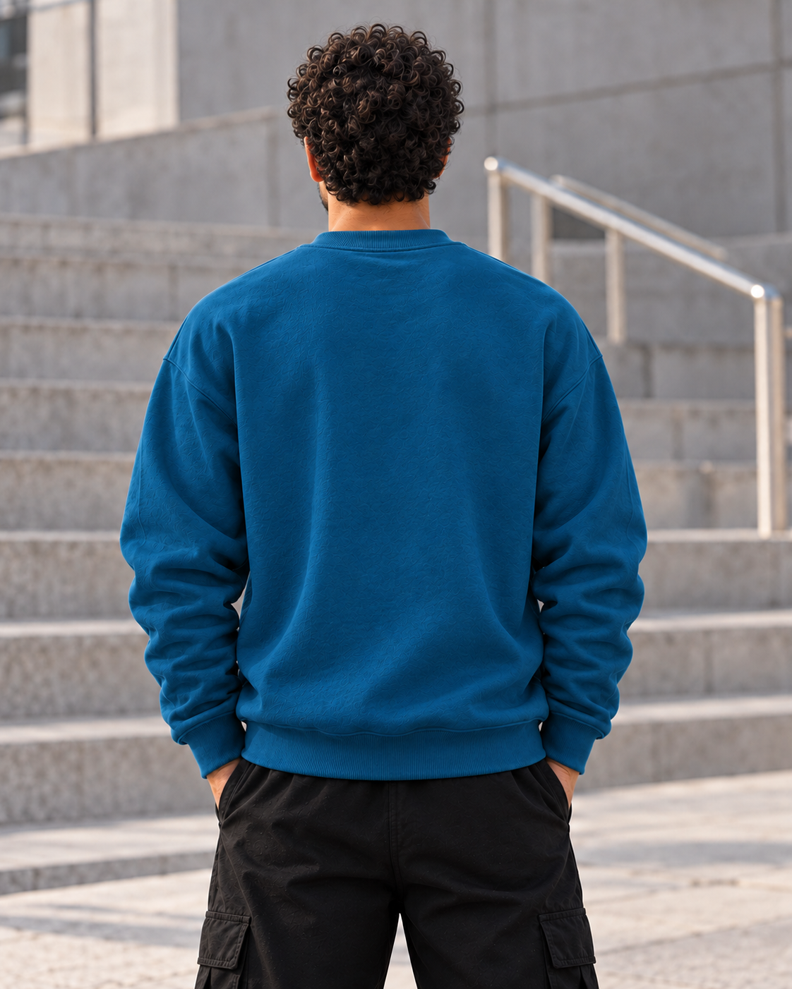 ILEERA® Premium Cotton Urban 94 Graphic Crewneck Sweatshirt