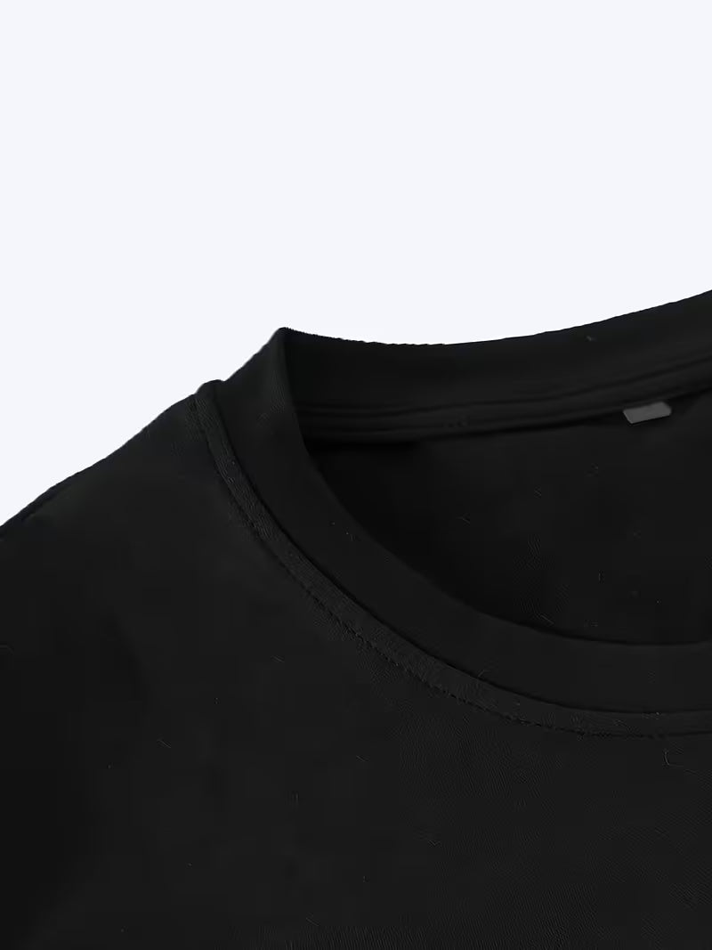 ILEERA® Premium Cotton Oversized Raven Symbol T-Shirt