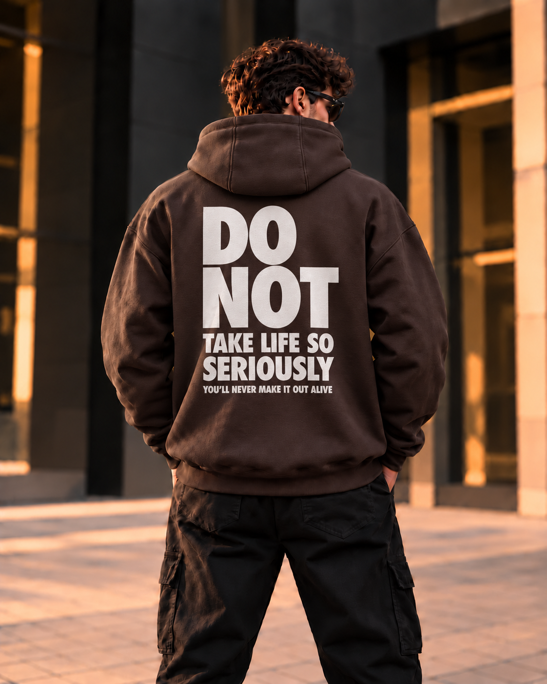 ILEERA® Premium Cotton Do Not Take Life So Seriously Front & Back Print Hoodie