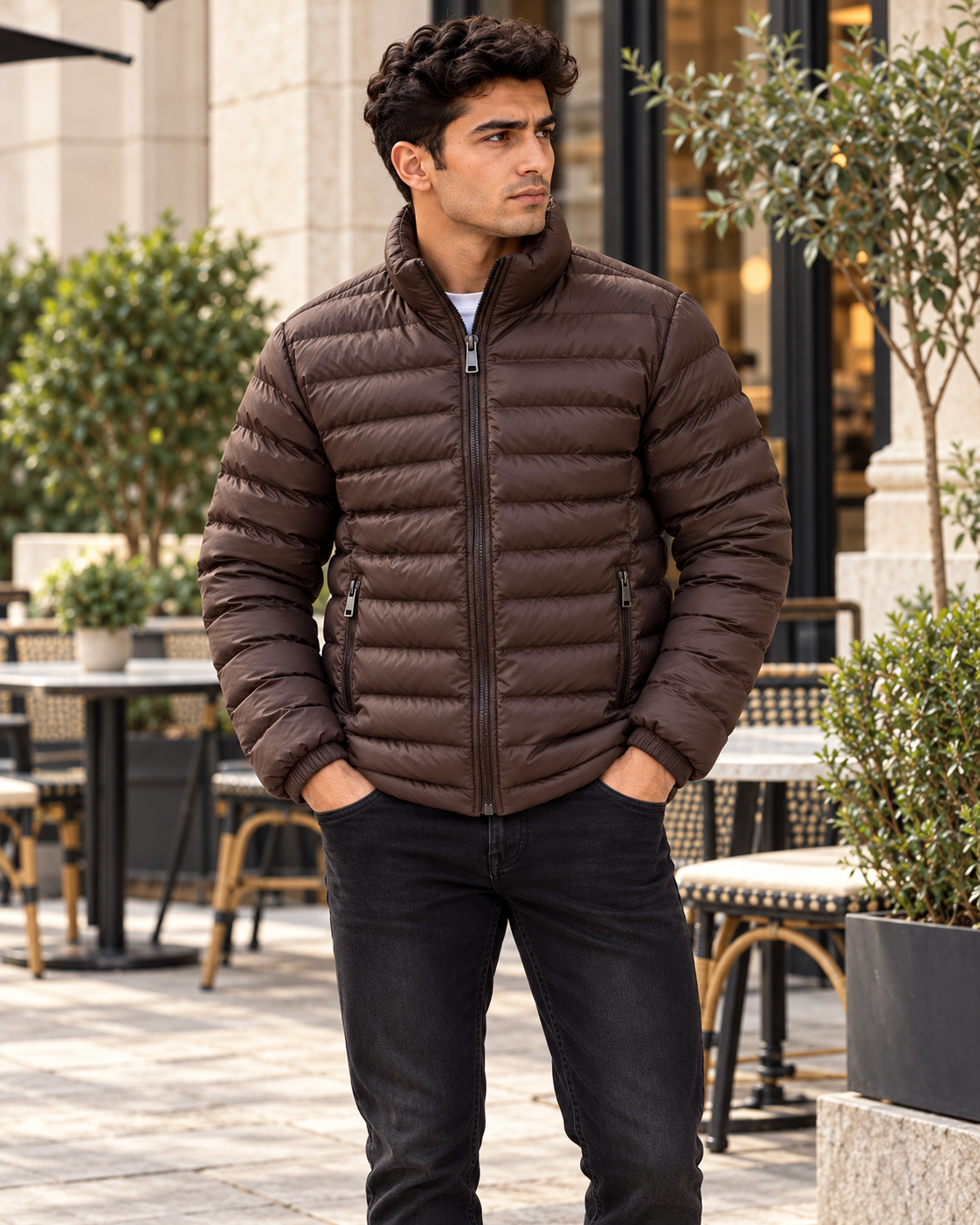 ILEERA® Classic Quilted Zip-Pocket Puffer Jacket