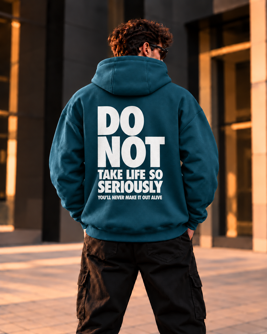 ILEERA® Premium Cotton Do Not Take Life So Seriously Front & Back Print Hoodie