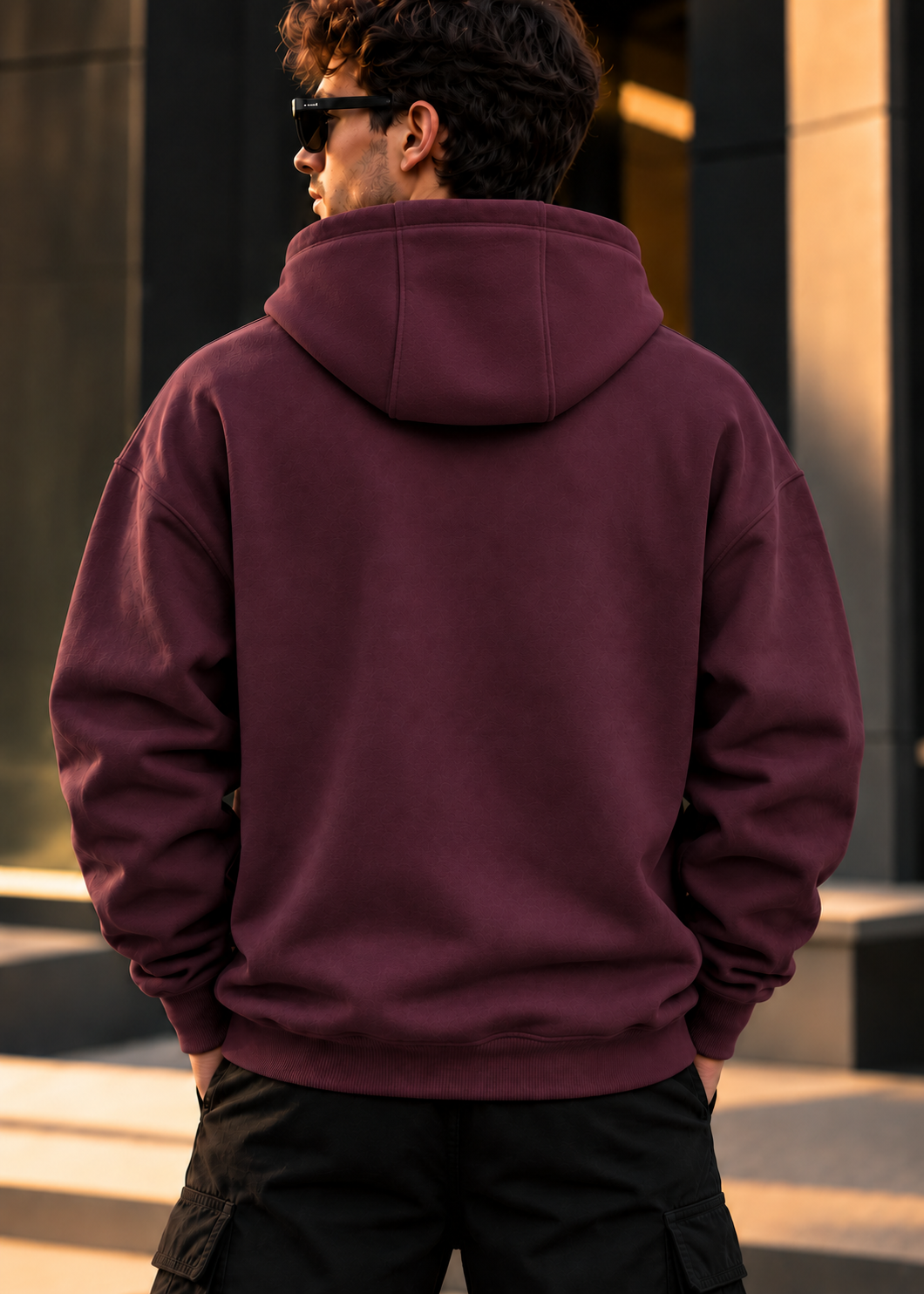 ILEERA® Premium Cotton Obsidian Chest Print Hoodie