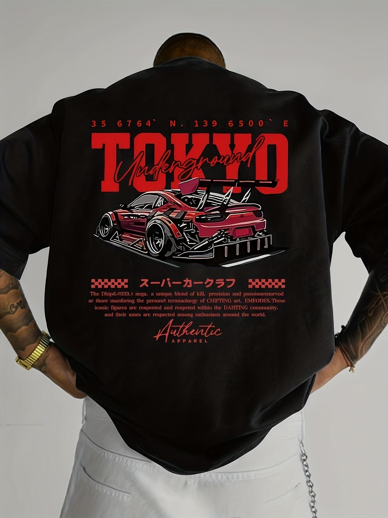 ILEERA® Premium Cotton Oversized Tokyo Underground T-Shirt