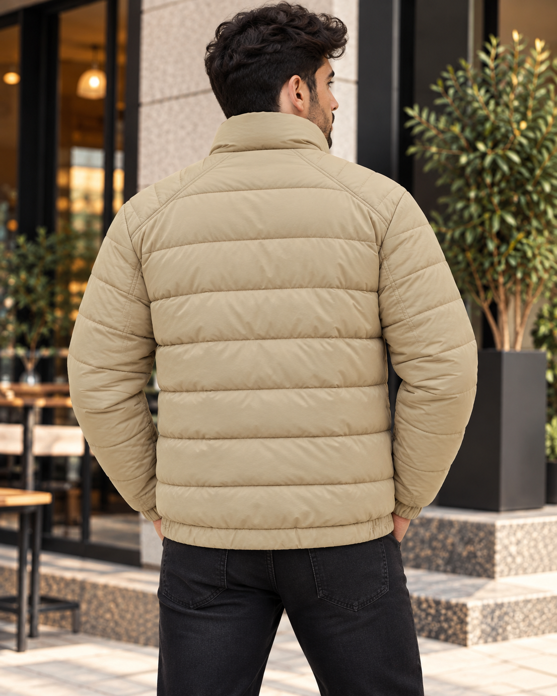 ILEERA® Essential Quilted Stand Collar Puffer Jacket