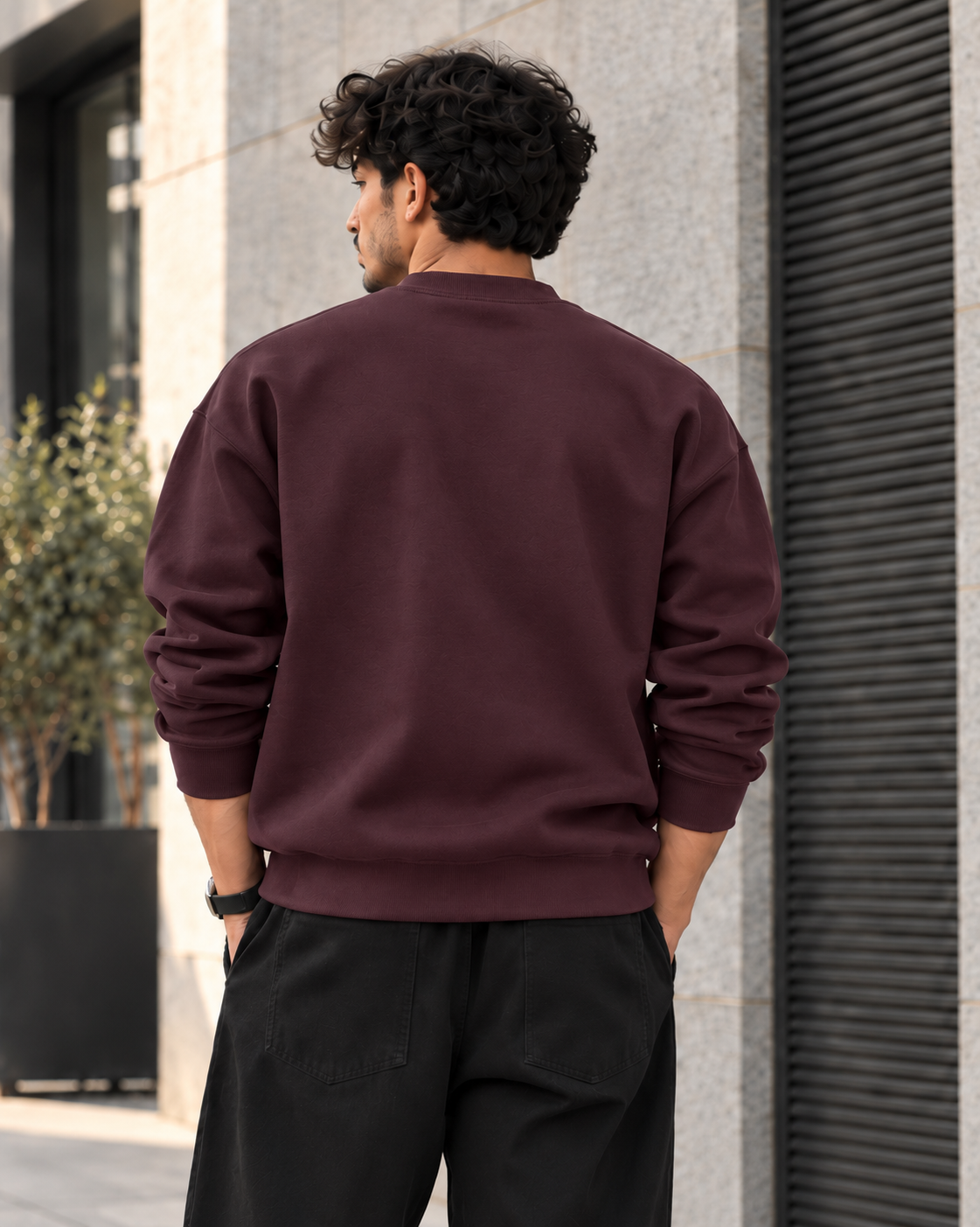 سويت شيرت قطن 100% بريميوم بطبعة Italia Varsity أمامية