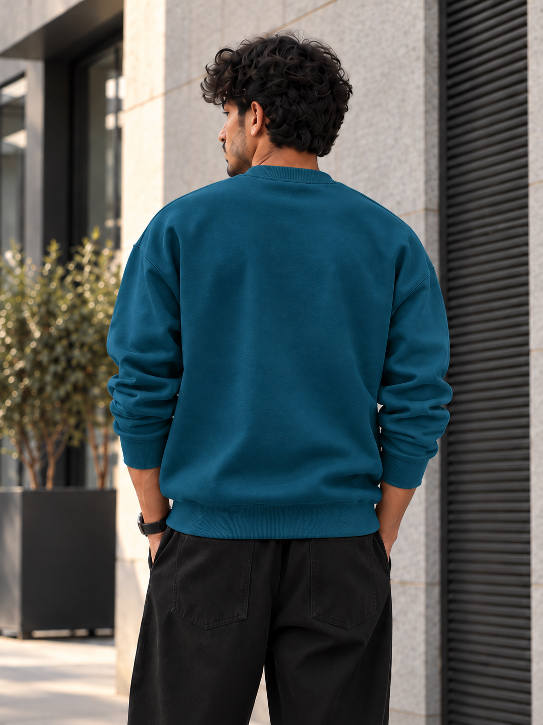 سويت شيرت قطن 100% بريميوم بطبعة Italia Varsity أمامية