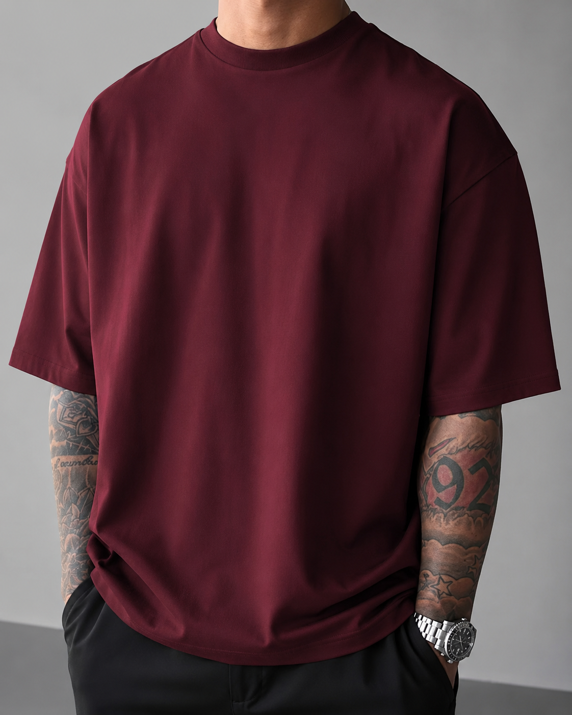 ILEERA® Oversized Pretty Good At Bad Decisions Front Print T-Shirt