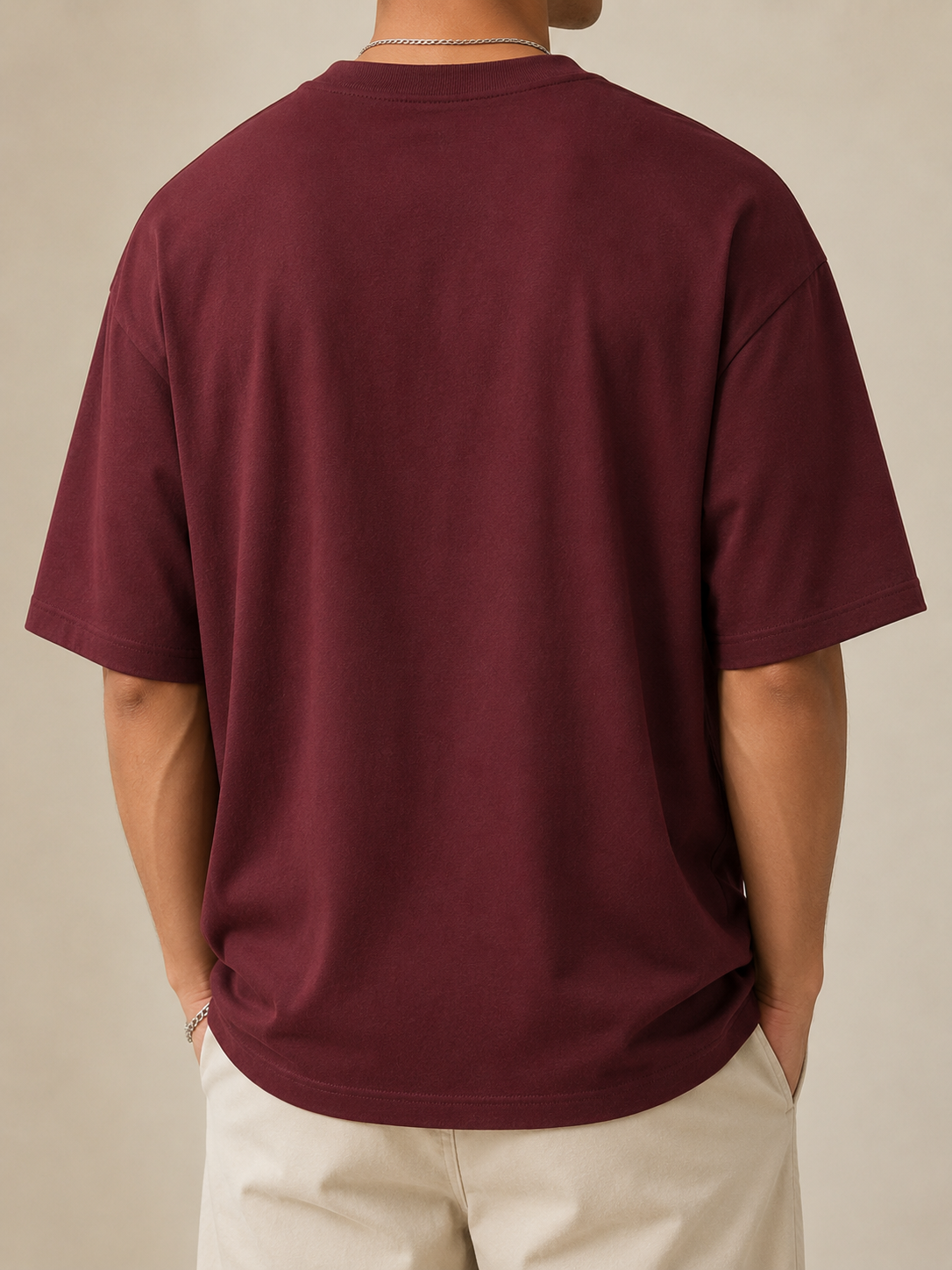 ILEERA® Oversized Original Raw Denim Front Print T-Shirt