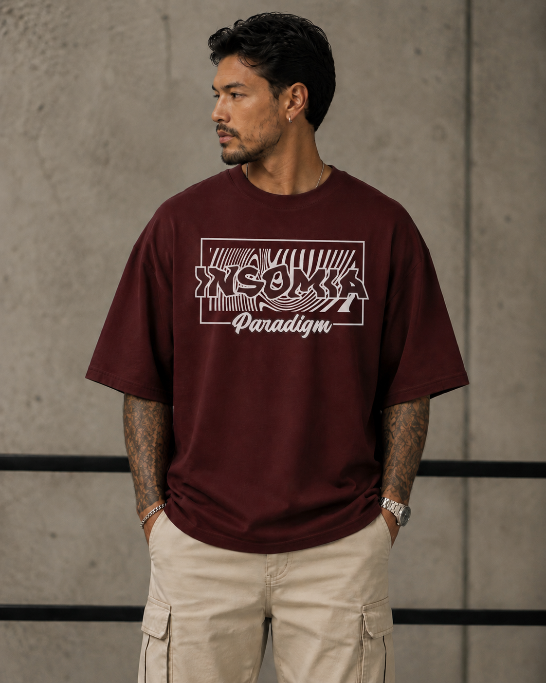 ILEERA® Premium Cotton Oversized Insomnia Paradigm T-Shirt