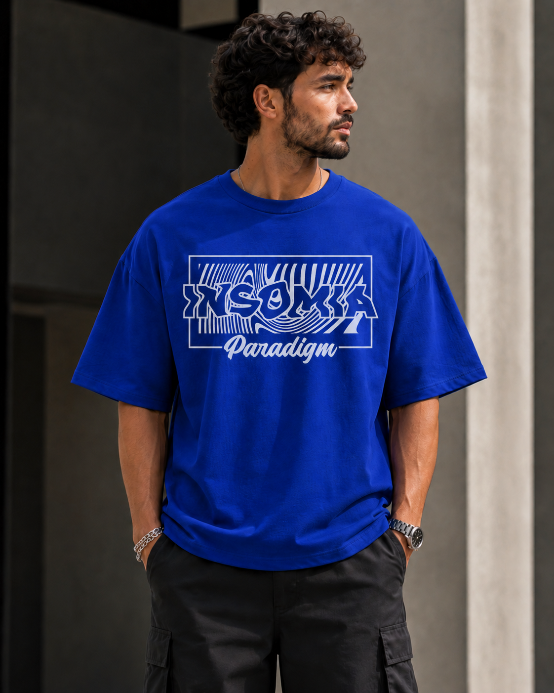 ILEERA® Premium Cotton Oversized Insomnia Paradigm T-Shirt