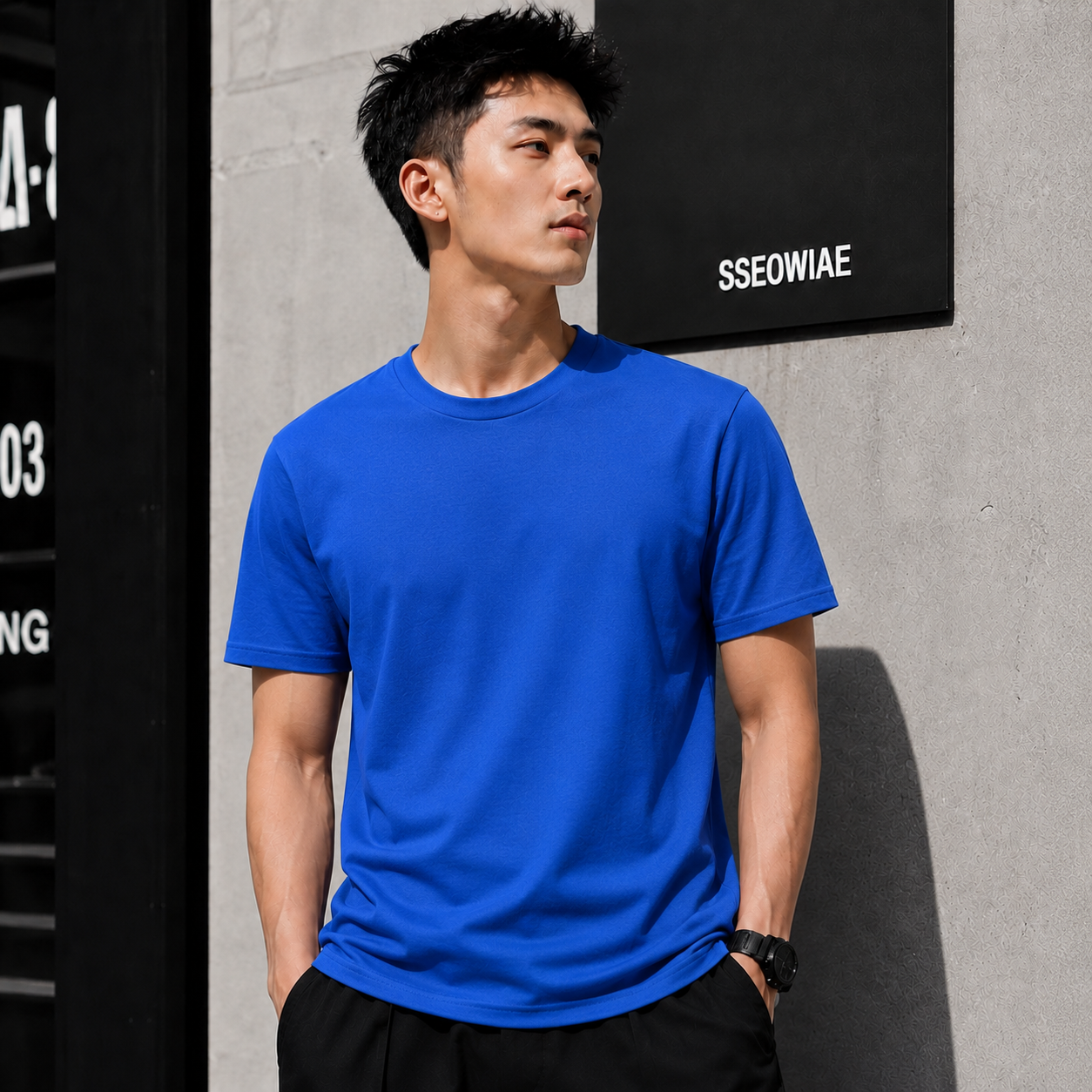 ILEERA® Premium Cotton Regular Fit T-Shirt