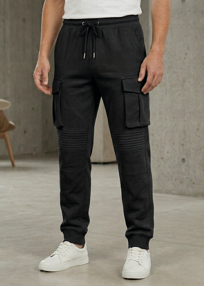 ILEERA® Premium Cotton Cargo Jogger Sweatpants
