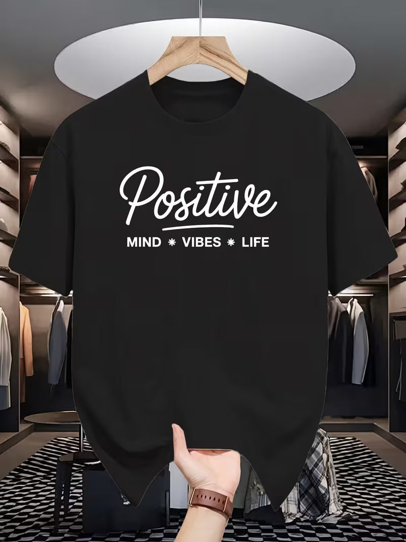 ILEERA® Premium Cotton Oversized Positive Graphic Casual Tee