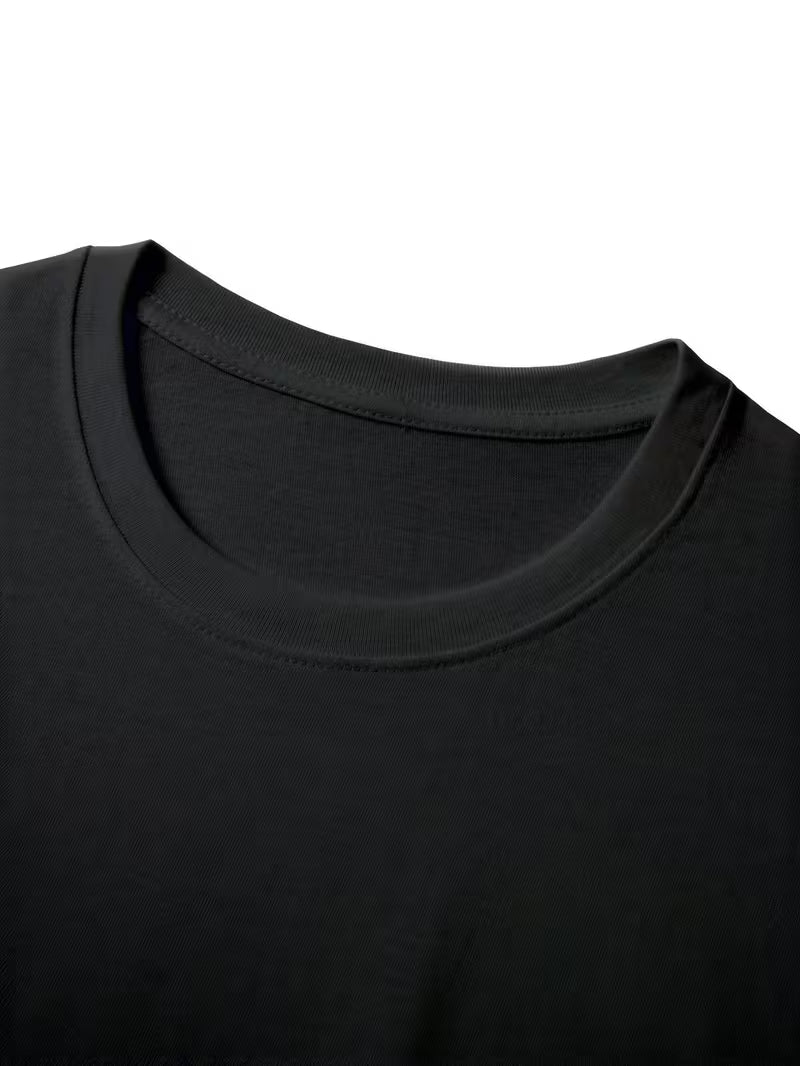 ILEERA® Premium Cotton Regular Fit Mountain Sunset T-Shirt